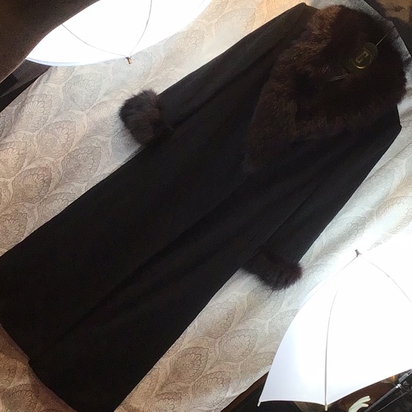 100% LAMBSWOOL FUR COAT SZ 10 - Picture 1 of 15